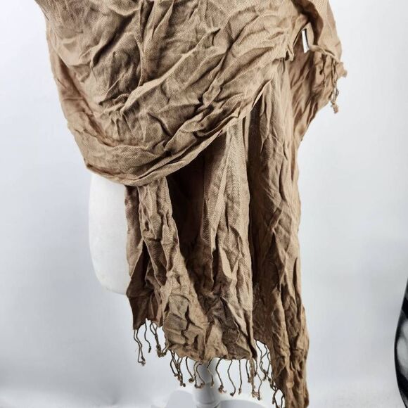 Pashmina Scarf Wrap Shawl Bundle of 5 Red, Black, Cream, Silver, Tan Fringe - Picture 3 of 13